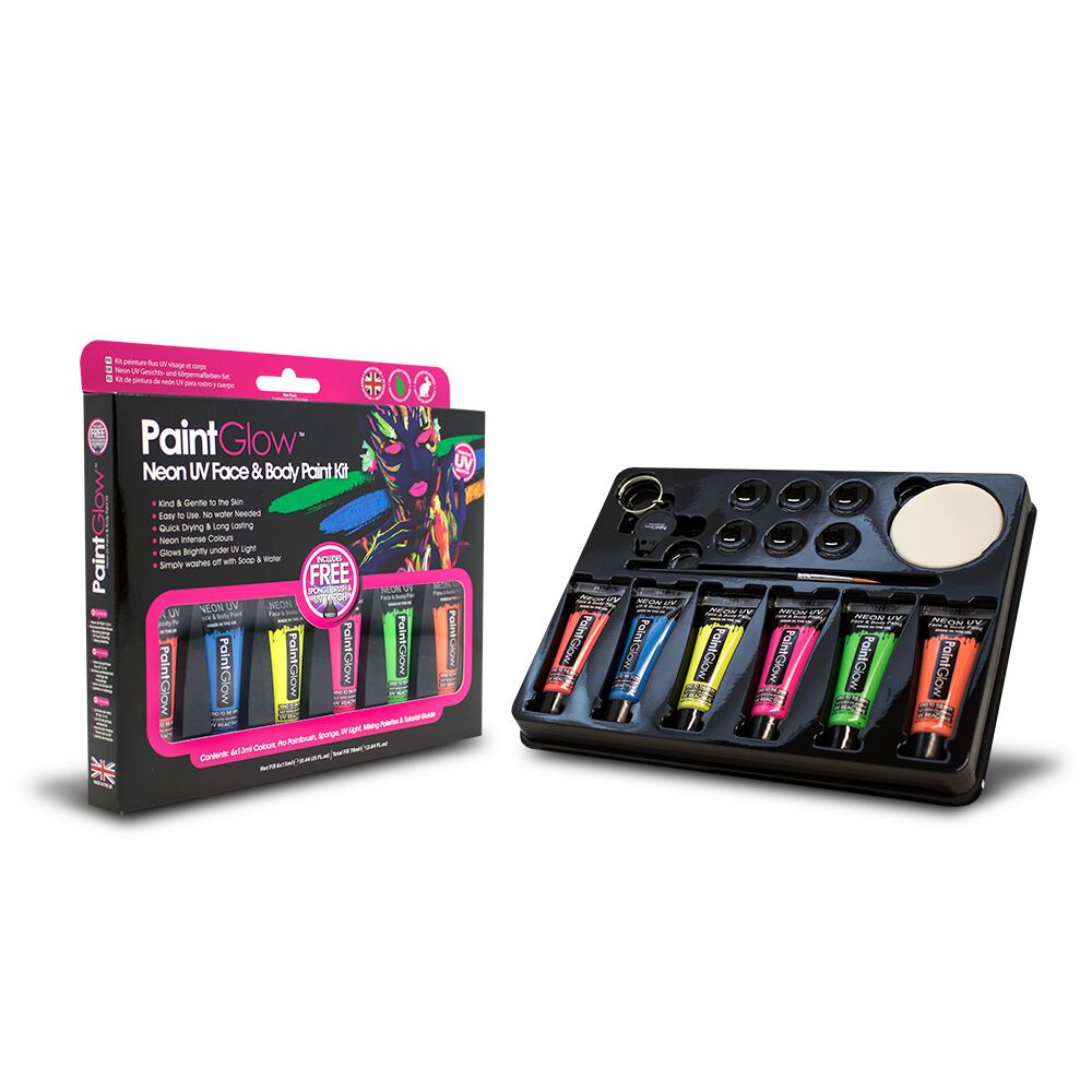 Neon UV Gesichts- und Körpermalset