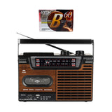 Studio 57 Kassetteafspiller m. FM & Bluetooth, Brun + Kassettebånd