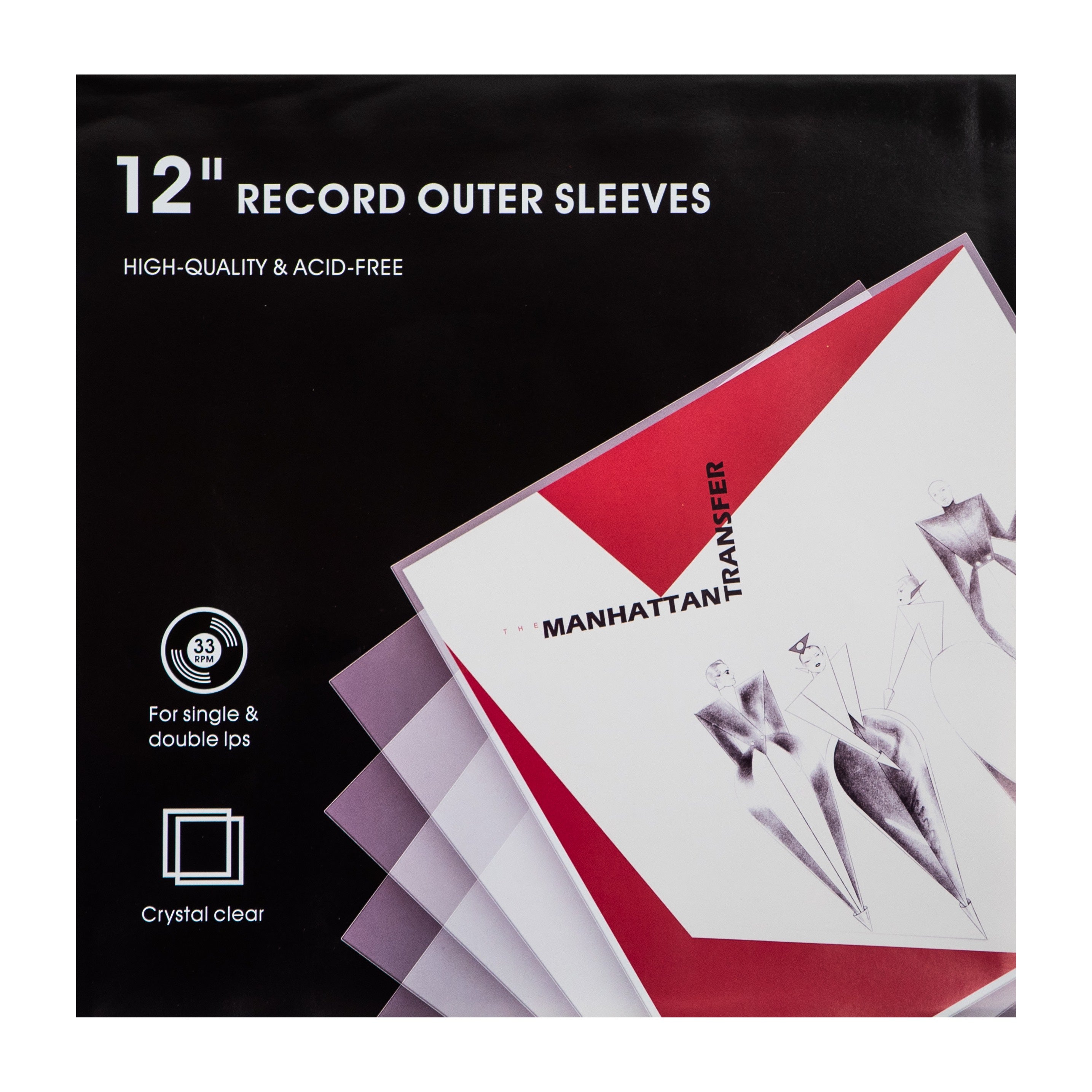 12" Platten-Außenhüllen (50 Stück)