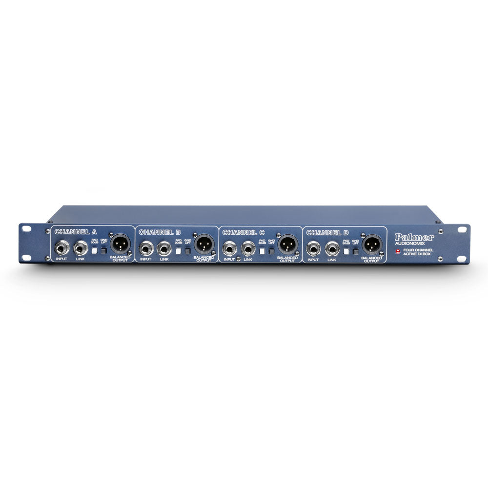 Palmer PAN 03 - 19" DI-Box mit 4 Kanälen, aktiv