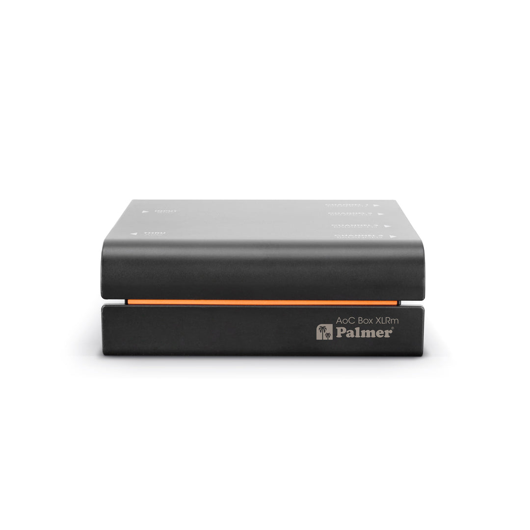 Palmer AoC Box XLRm - Audio über Cat-Box von etherCON zu 4 x XLR männlich