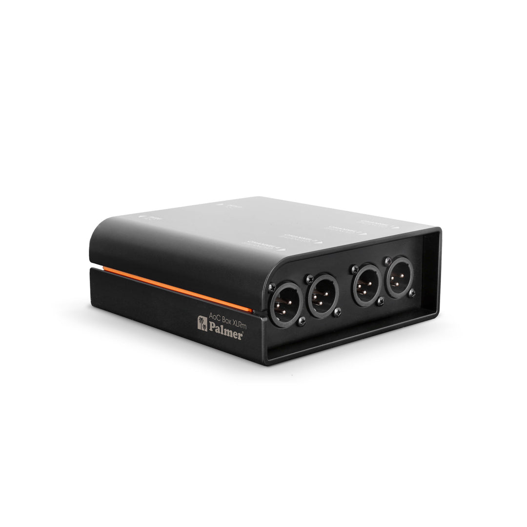 Palmer AoC Box XLRm - Audio über Cat-Box von etherCON zu 4 x XLR männlich