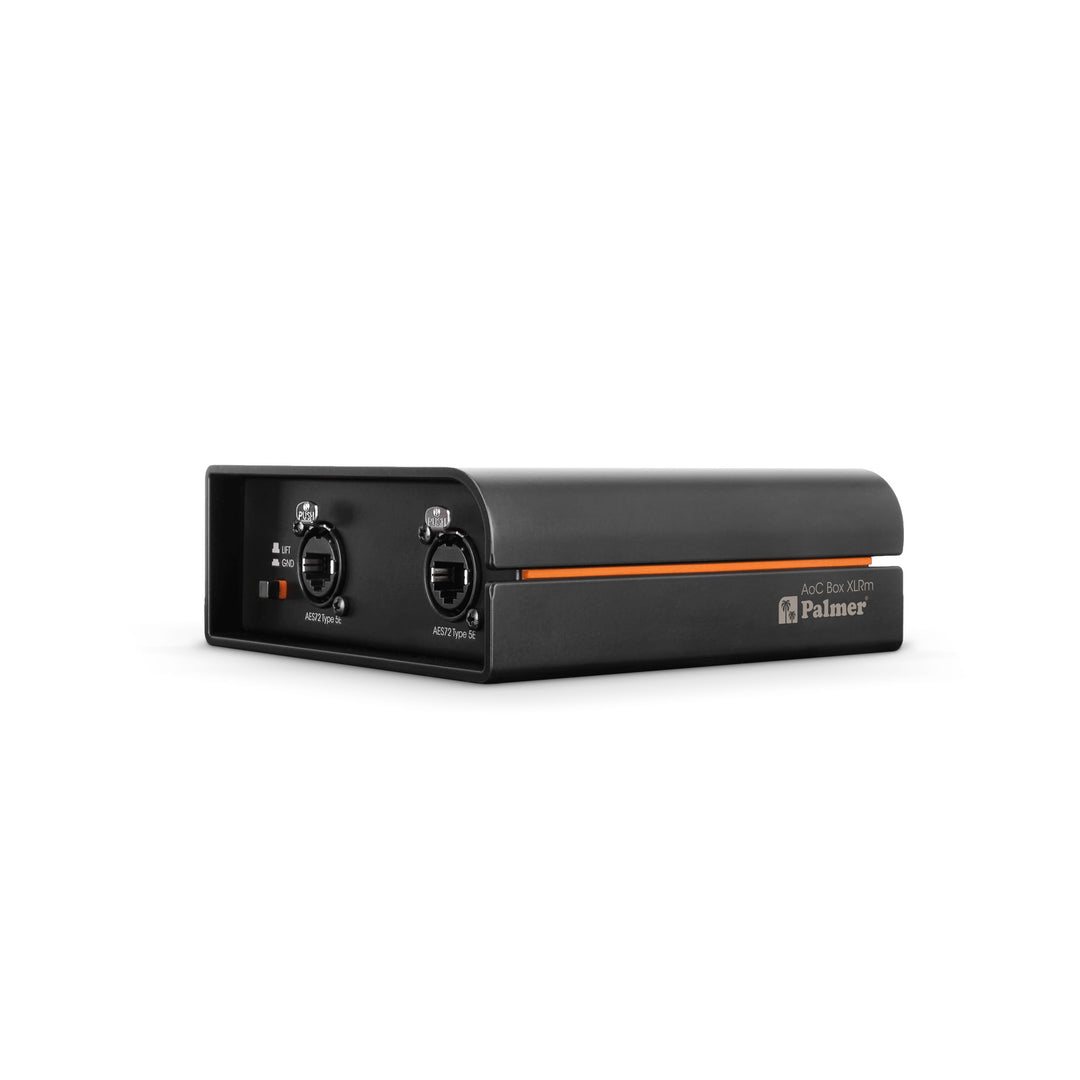 Palmer AoC Box XLRm - Audio über Cat-Box von etherCON zu 4 x XLR männlich