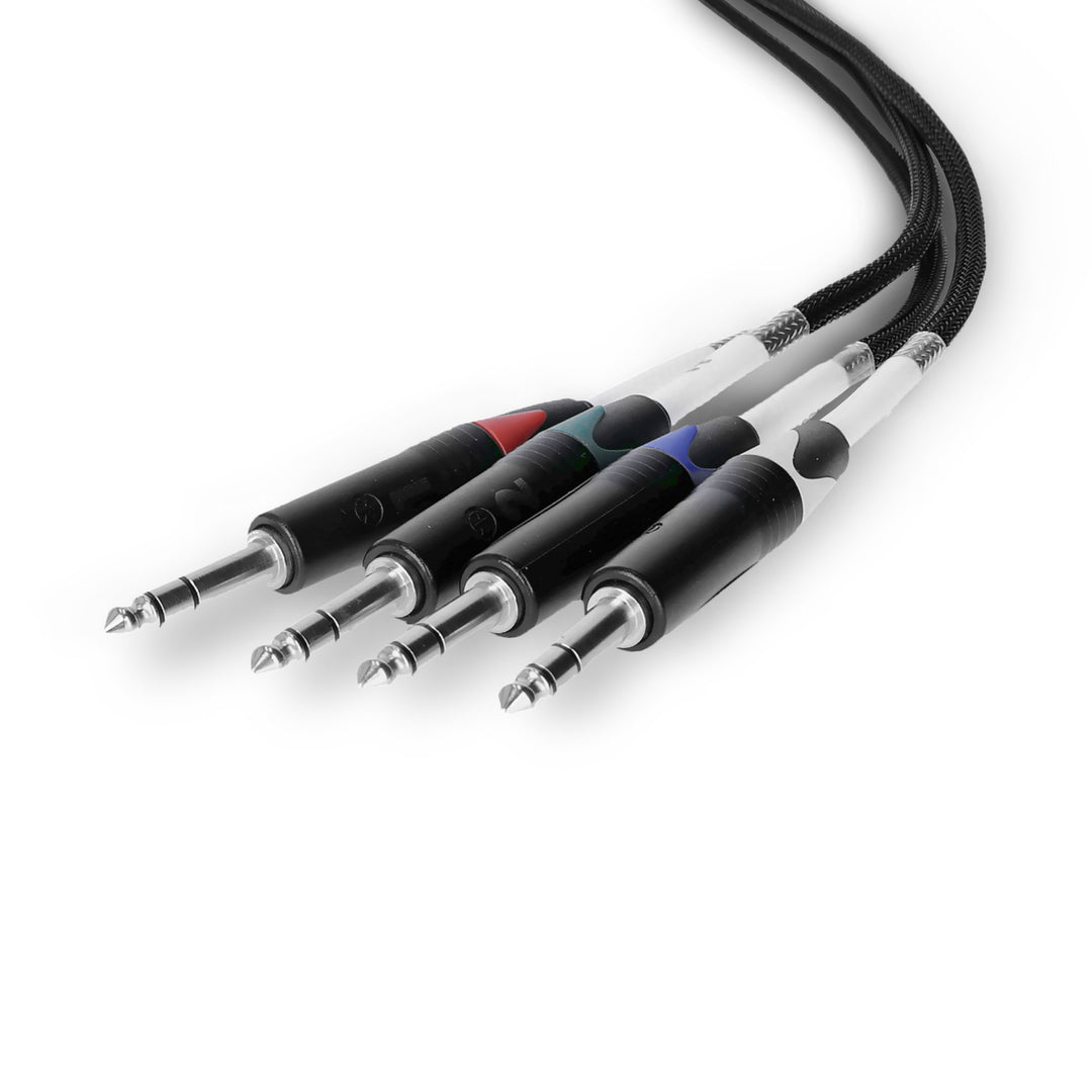 Palmer AoC Loom TRSm - Audiokabelsatz über Cat von etherCON zu 4 x 6,3 mm TRS-Klinke