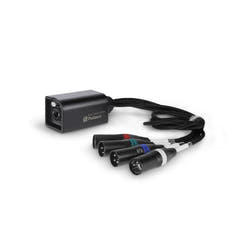 Palmer AoC Loom XLRm - Audio über Cat-Kabel von etherCON zu 4 x XLR männlich