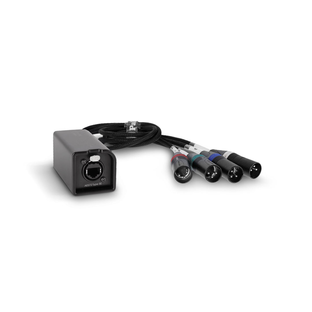 Palmer AoC Loom XLRm - Audio über Cat-Kabel von etherCON zu 4 x XLR männlich
