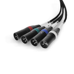 Palmer AoC Loom XLRm - Audio über Cat-Kabel von etherCON zu 4 x XLR männlich