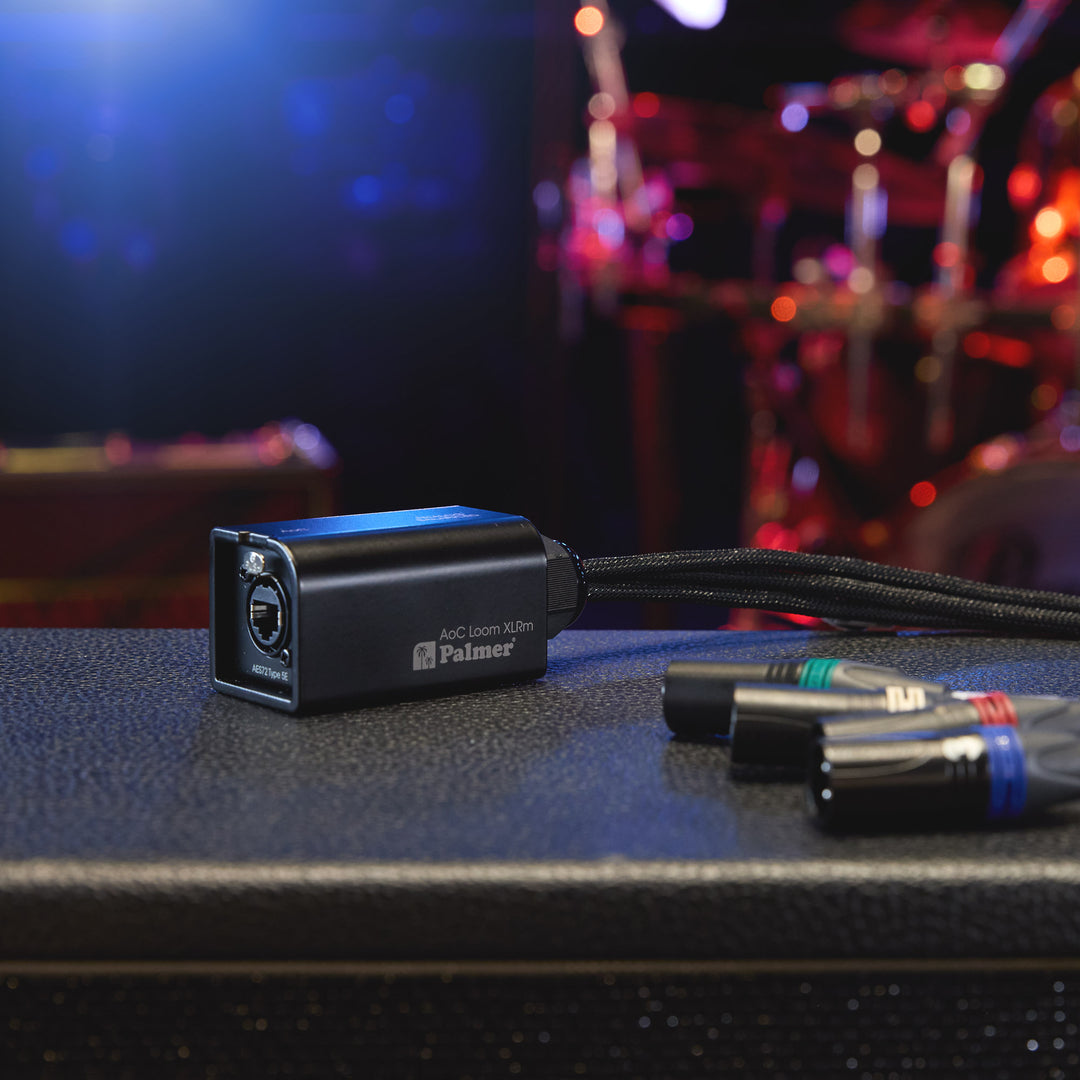 Palmer AoC Loom XLRm - Audio über Cat-Kabel von etherCON zu 4 x XLR männlich