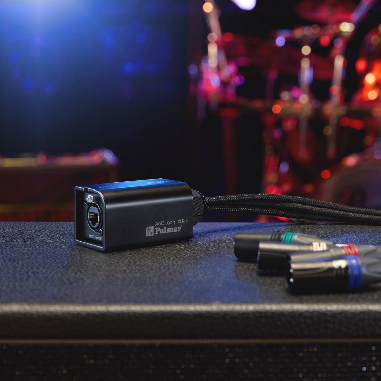 Palmer AoC Loom XLRm - Audio über Cat-Kabel von etherCON zu 4 x XLR männlich