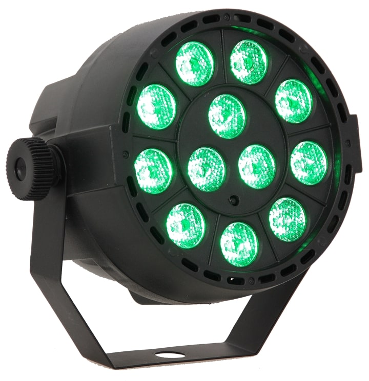 LED Spot Multicolor m. Fernbedienung (12x3W)