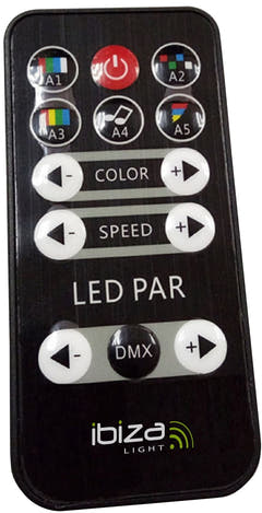 LED Spot Multicolor m. Fernbedienung (12x3W)