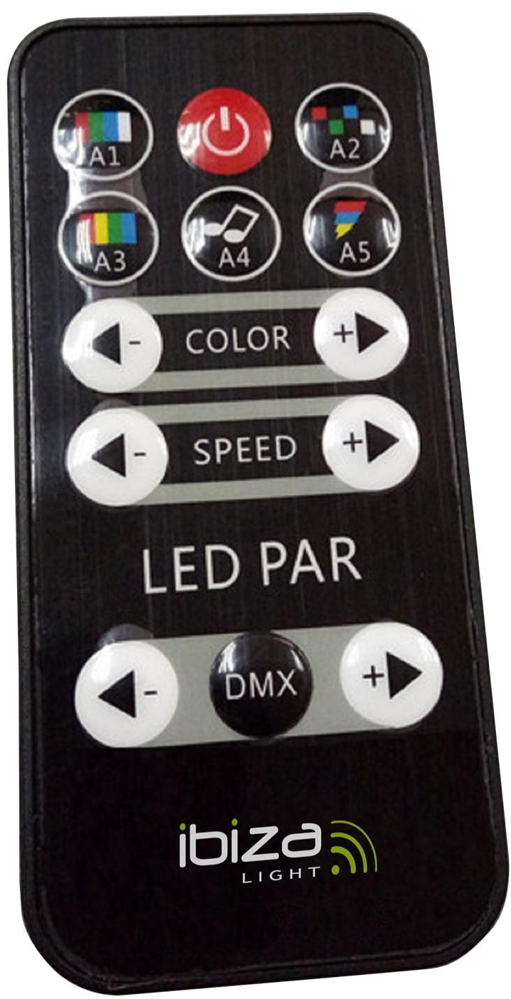 LED Spot Multicolor m. Fernbedienung (12x3W)