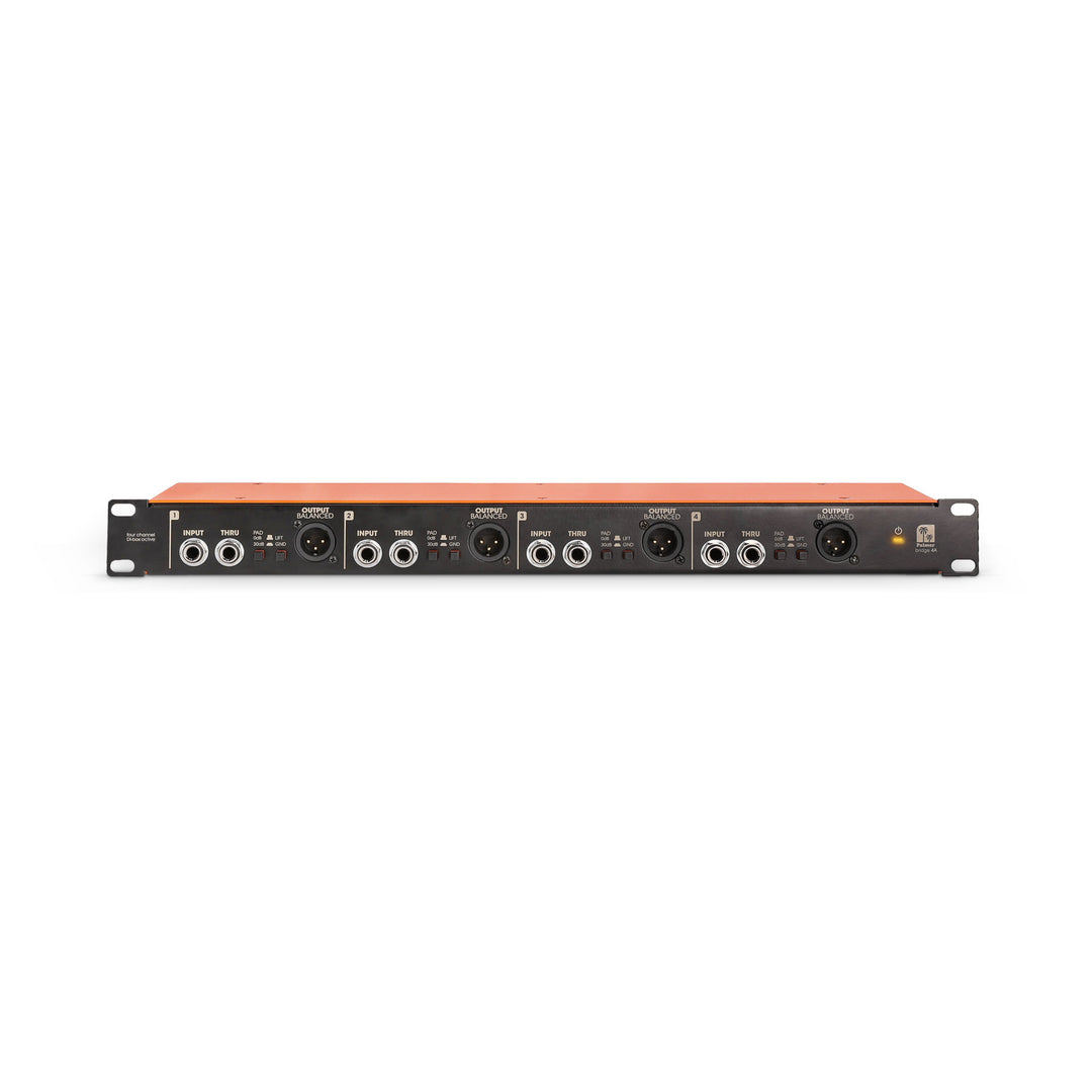 Palmer BRIDGE 4A - 19" DI-Box, 4 Kanäle, aktiv