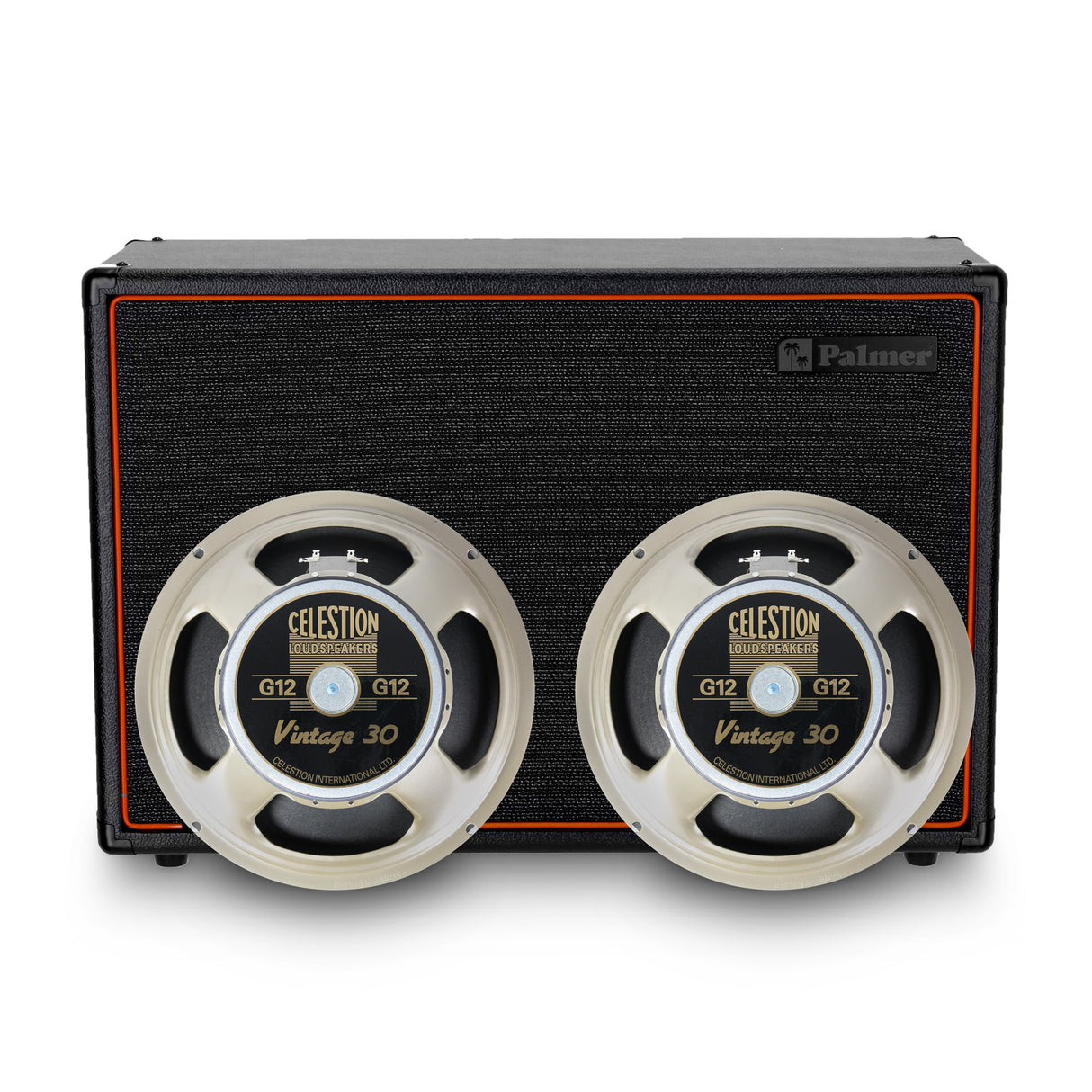 Palmer CAB 212 BX V30 - Gitarrenbox mit Celestion Vintage 30 2 x 12, offene Rückseite