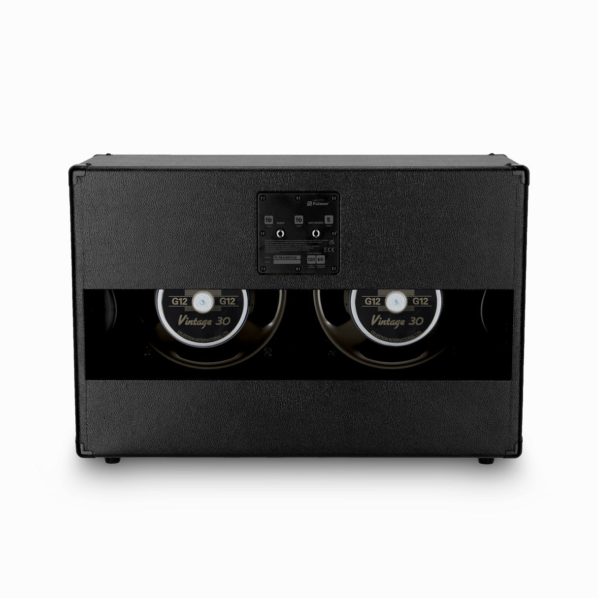 Palmer CAB 212 BX V30 - Gitarrenbox mit Celestion Vintage 30 2 x 12, offene Rückseite