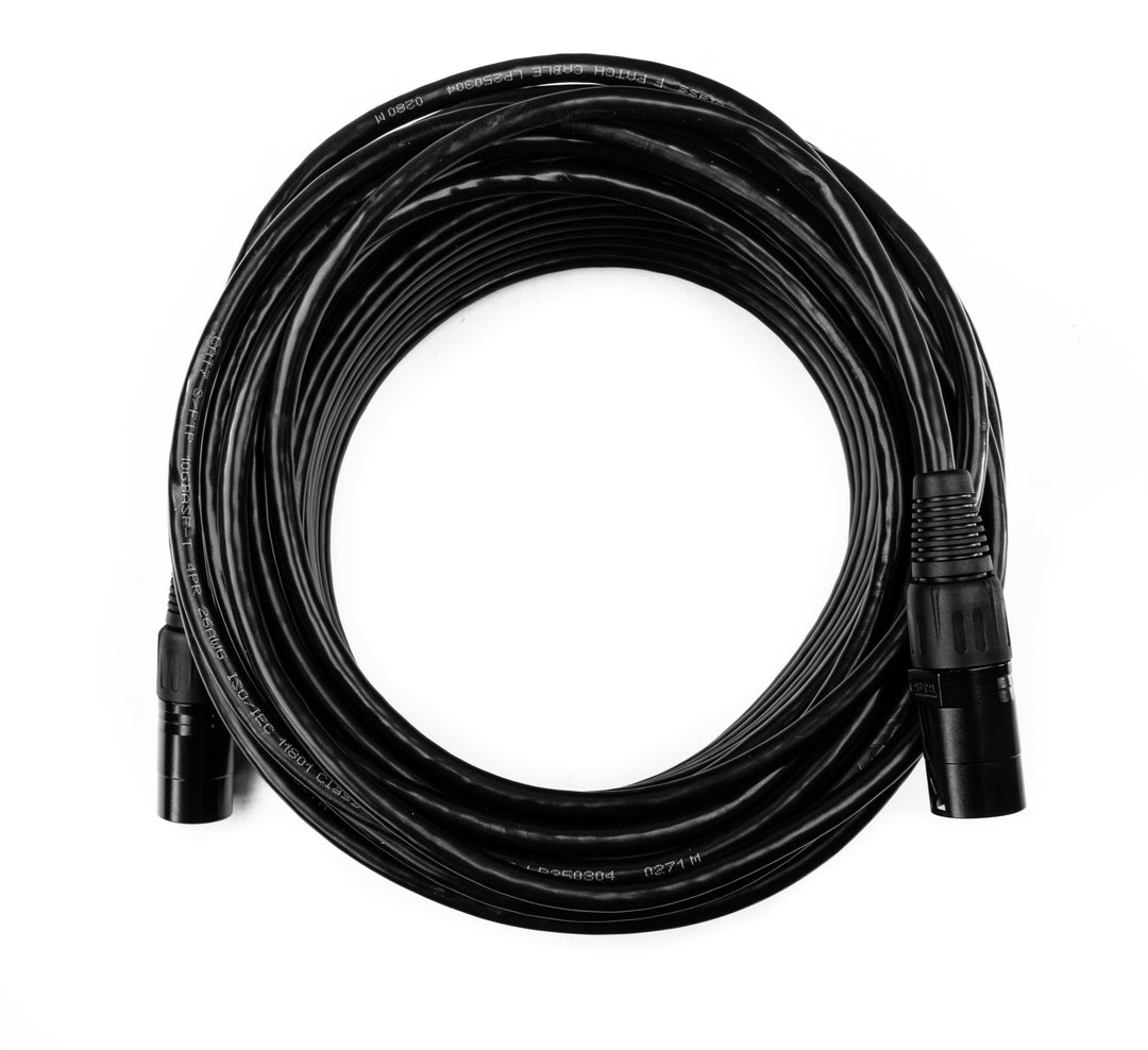 CAT7-zu-CAT7-Kabel, Metallgehäuse, schwarz, 50 m