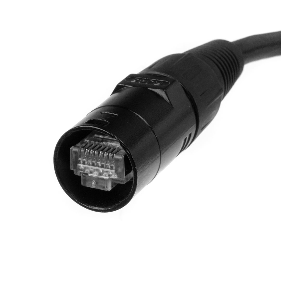 CAT7-zu-CAT7-Kabel, Metallgehäuse, schwarz, 50 m