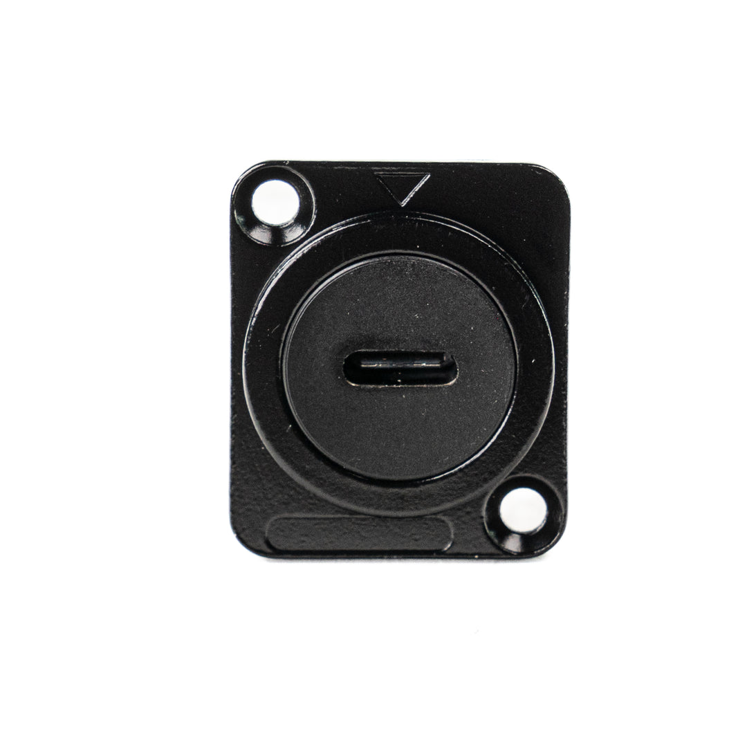 Perfex USB-C zu USB-C Chassis Stecker (Sort)
