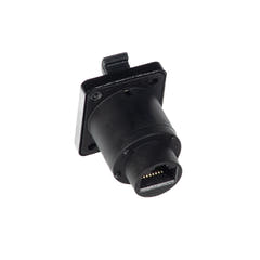Perfex RJ45 Chassis Stik (Sort)