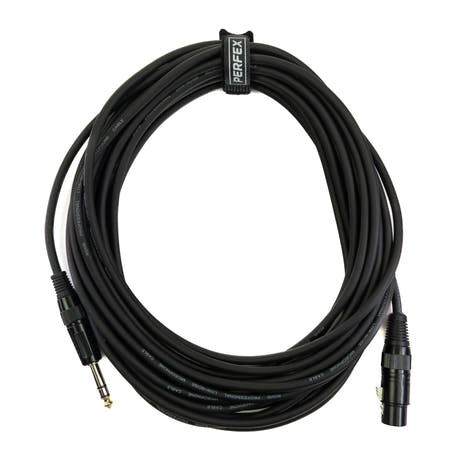 Perfex XLR Buchse auf symmetrische Klinke (10m)