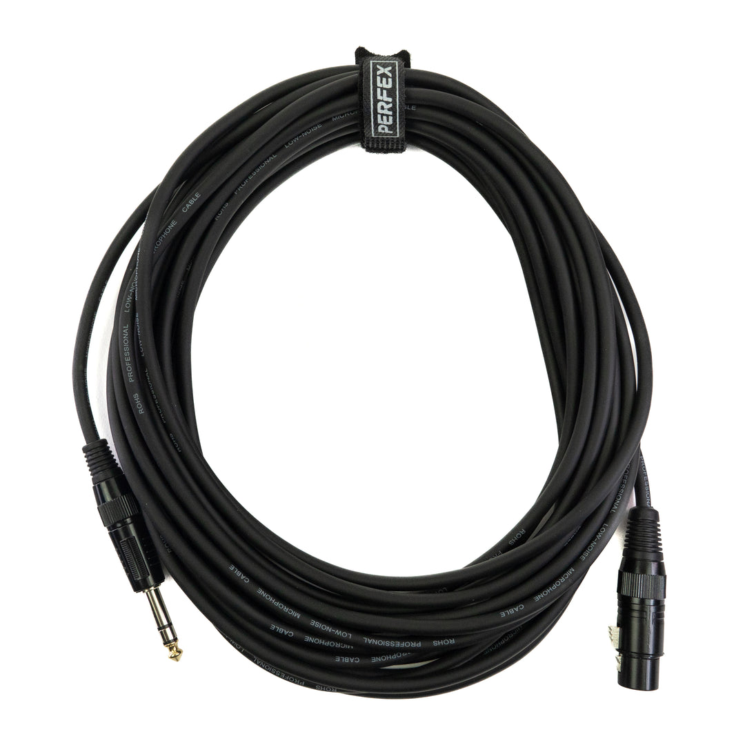 Perfex XLR Buchse auf symmetrische Klinke (10m)