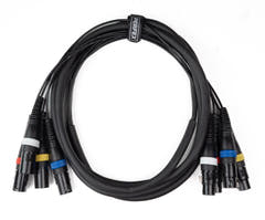 Paar-4 Multicore XLR Stecker auf XLR Buchse (3 m)