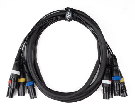 Paar-4 Multicore XLR Stecker auf XLR Buchse (3 m)
