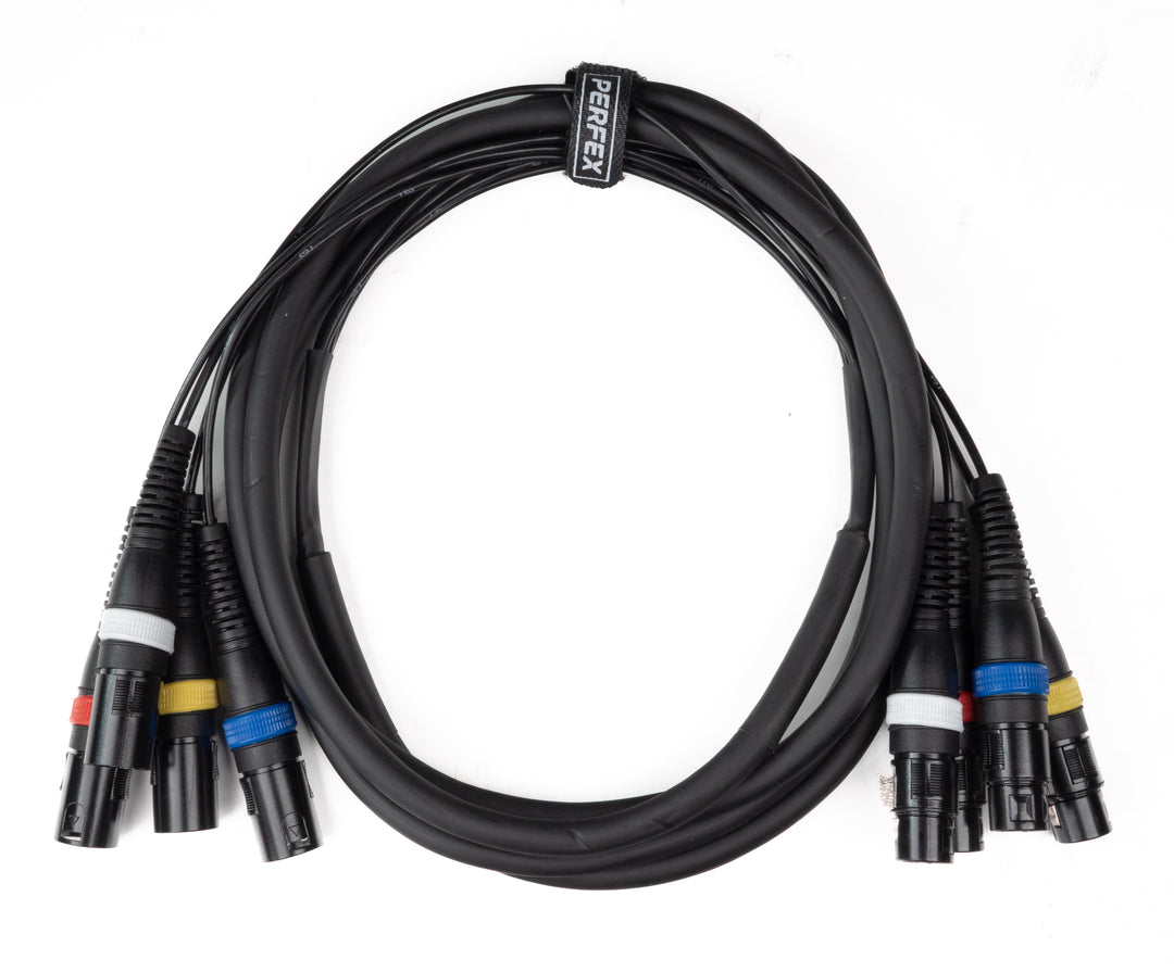 Paar-4 Multicore XLR Stecker auf XLR Buchse (3 m)