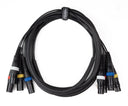 Paar-4 Multicore XLR Stecker auf XLR Buchse (3 m)