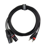 Perfex XLR Stecker auf Phono RCA Kabel (6m)