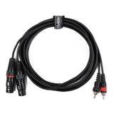 Perfex XLR Buchse auf Phono RCA Kabel (3m)
