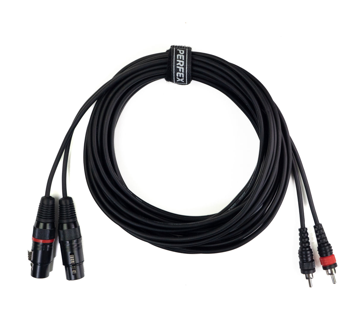 Perfex XLR Buchse auf Phono RCA Kabel (6m)