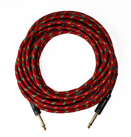 Perfex-Klinkenkabel (Rot/Gold) (7,5 m)
