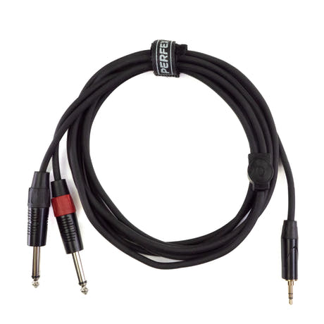 Perfex 2x Klinke auf 3,5mm Miniklinke Kabel (3m)