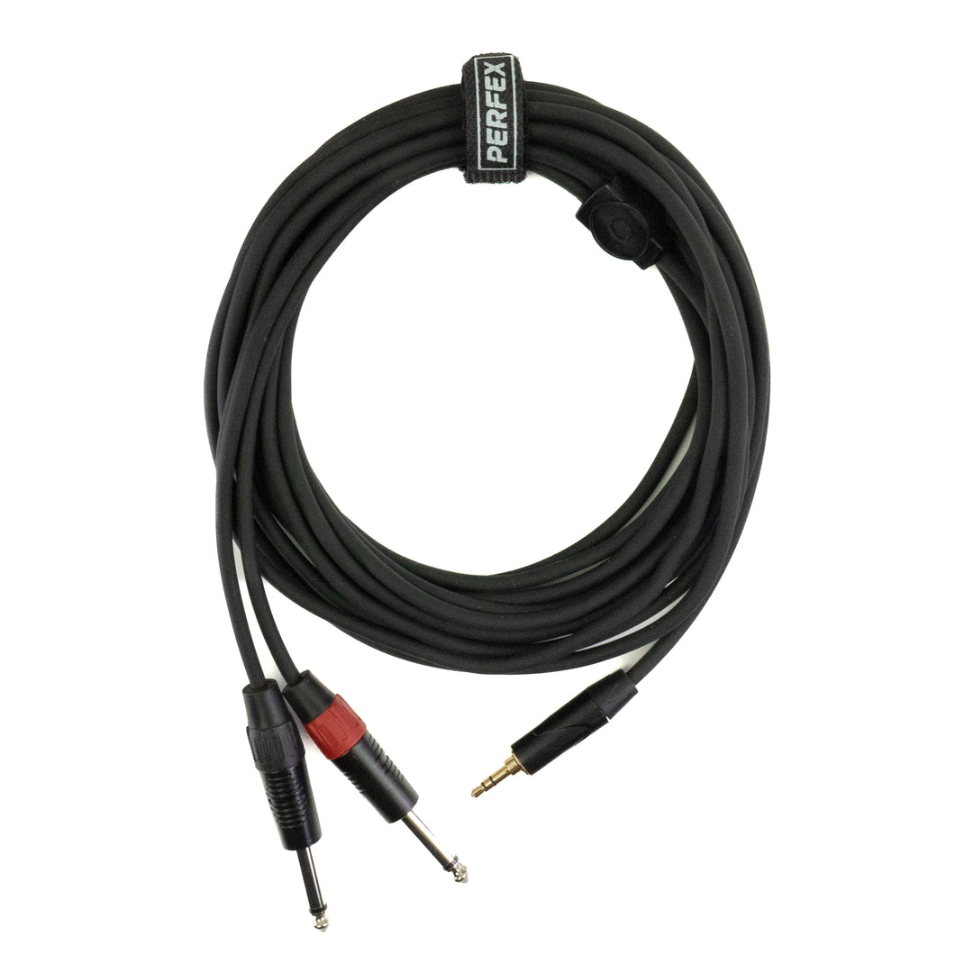 Perfex 2x Klinke auf 3,5mm Miniklinke Kabel (6m)