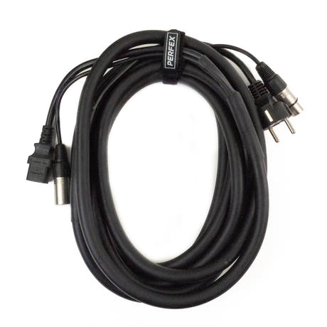 Perfex XLR & IEC Stromkabel (Audio, 5m)