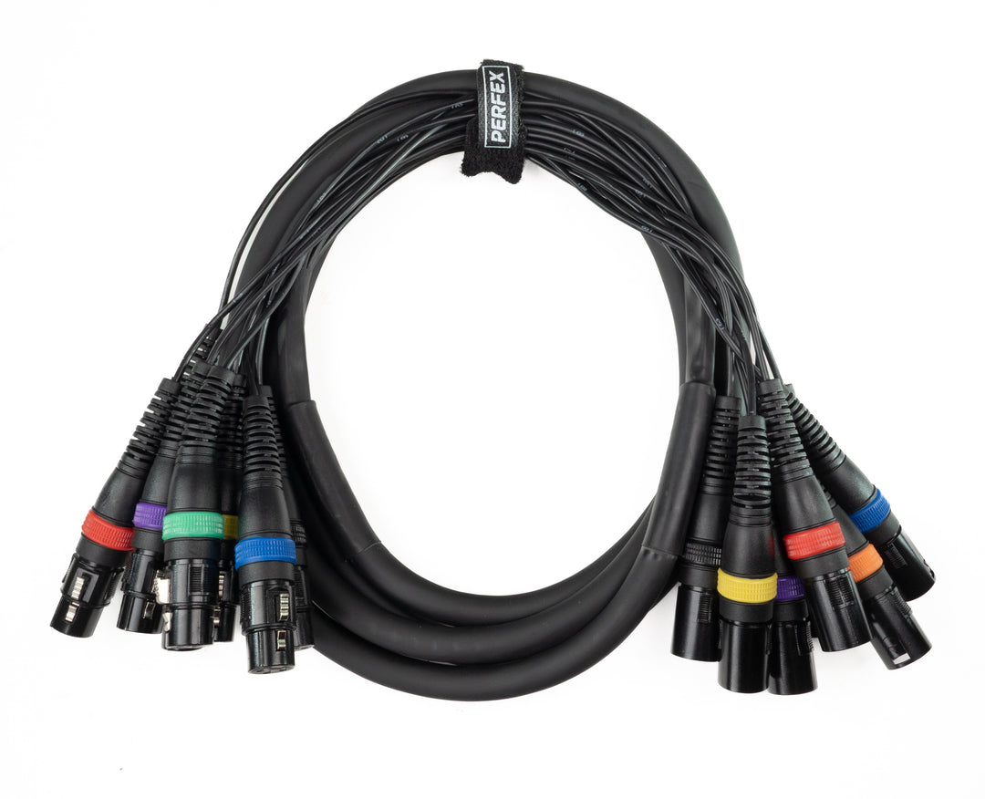 Paar-8 Multicore XLR Stecker auf XLR Buchse (3 m)