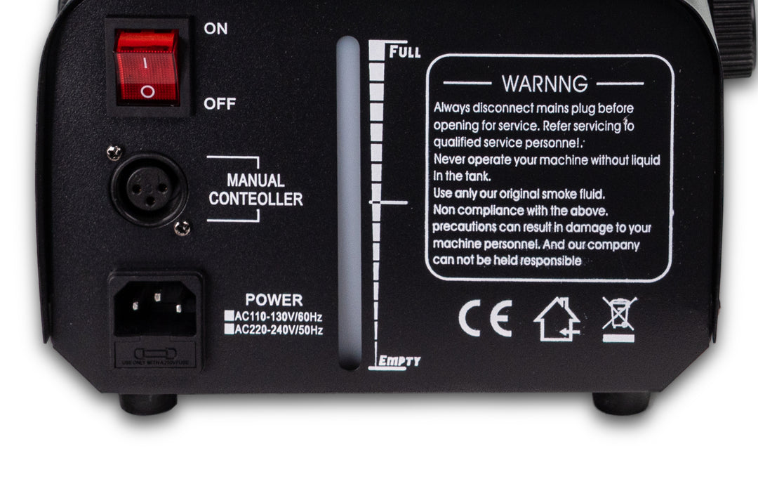 Marconi 1200W 6 LED Nebelmaschine Bundle