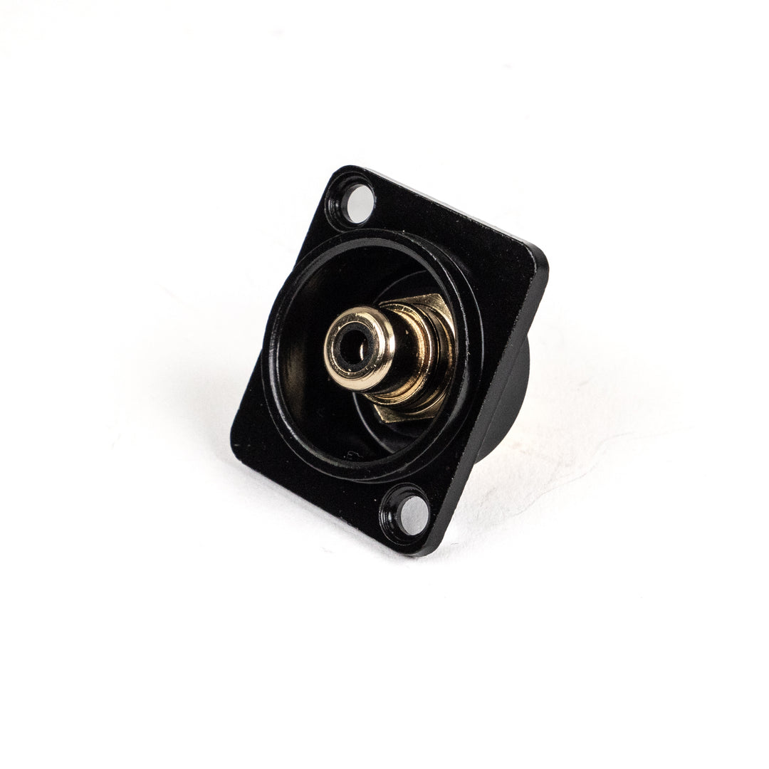 Perfex RCA Phono Female Chassis Stecker (Schwarz)