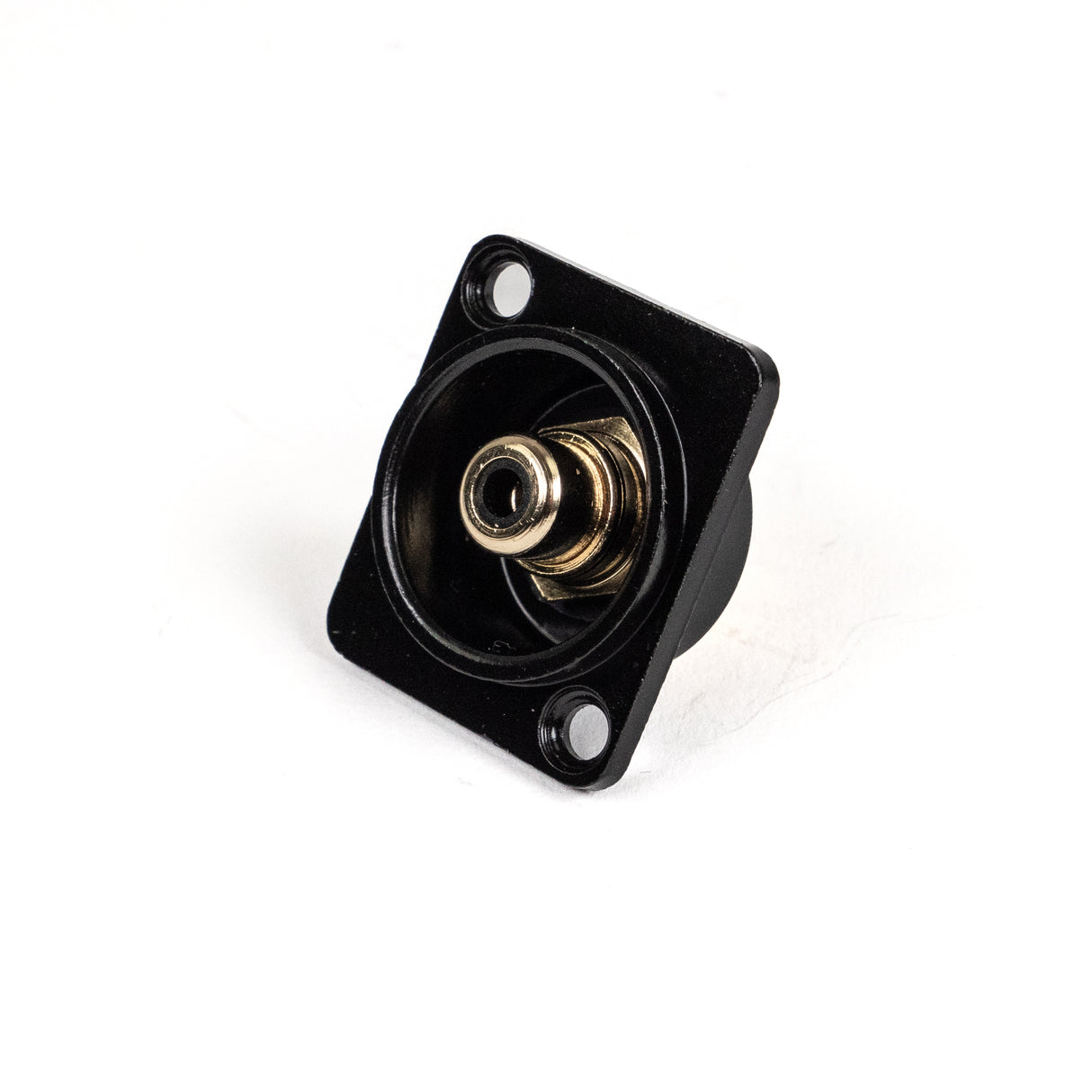 Perfex RCA Phono Buchsen-Chassis-Stecker (Schwarz)