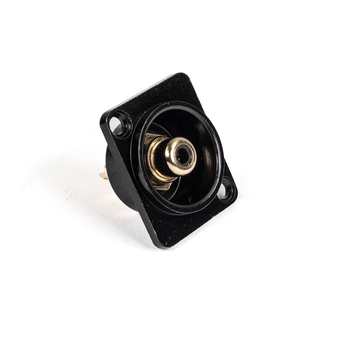 Perfex RCA Phono Buchsen-Chassis-Stecker (Schwarz)