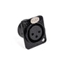 Perfex XLR-Weiblicher Chassis-Anschluss (Schwarz)
