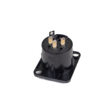 Perfex XLR-Weiblicher Chassis-Anschluss (Schwarz)