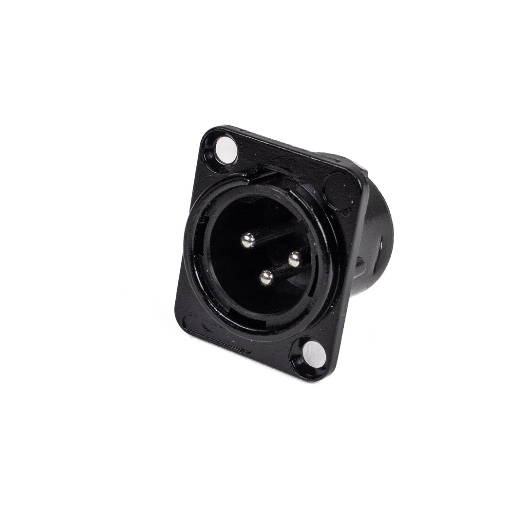 Perfex XLR Male Chassis Stecker (Schwarz)
