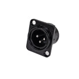 Perfex XLR-Männlicher Chassis-Anschluss (Schwarz)