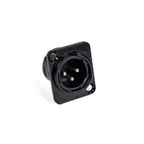 Perfex XLR Male Chassis Stecker (Schwarz)