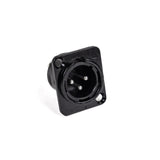 Perfex XLR-Männlicher Chassis-Anschluss (Schwarz)