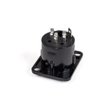 Perfex XLR-Männlicher Chassis-Anschluss (Schwarz)