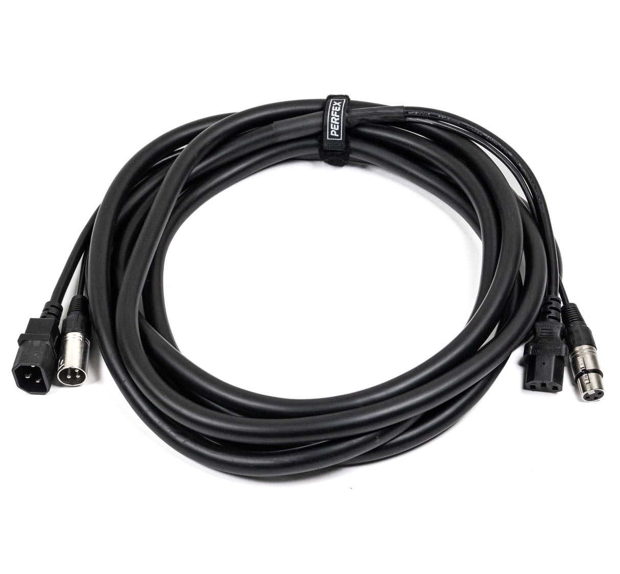 Perfex IEC & XLR Mehrfachkabel (DMX, 5m)