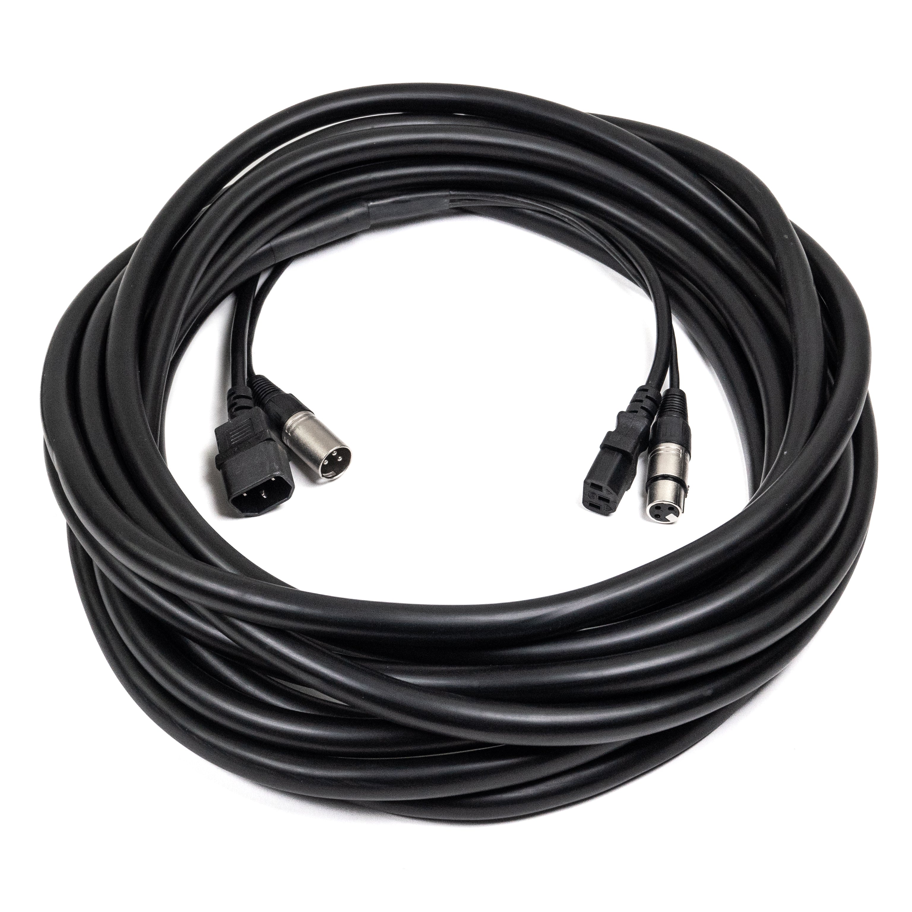 Perfex IEC & XLR Mehrfachkabel (DMX, 10m)